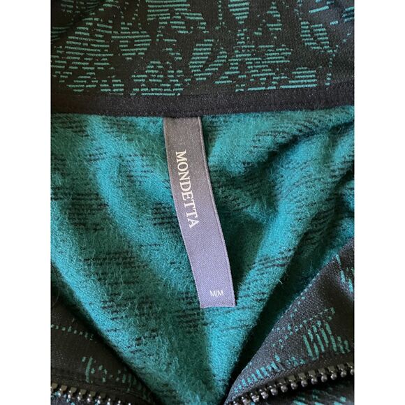 NWT Mondetta botanical print quarter zip fleece lined sweatshirt - Picture 4 of 12